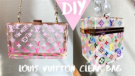 DIY Louis Vuitton Clear Bag 